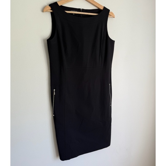 Lafayette Sleeveless Sheath Dress With Pockets in Black - Picture 3 of 7
